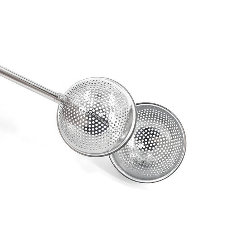 Lebensmittelechte Edelstahl-Teekanne Teesieb, Einziehbarer sphärischer Netztee-Infuser-Filter,