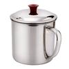 2018 Hot New Newest Sale Useful Coffee Tea Cup Handle Lightweight Cup Drinking Silver Portable Stainless Steel
