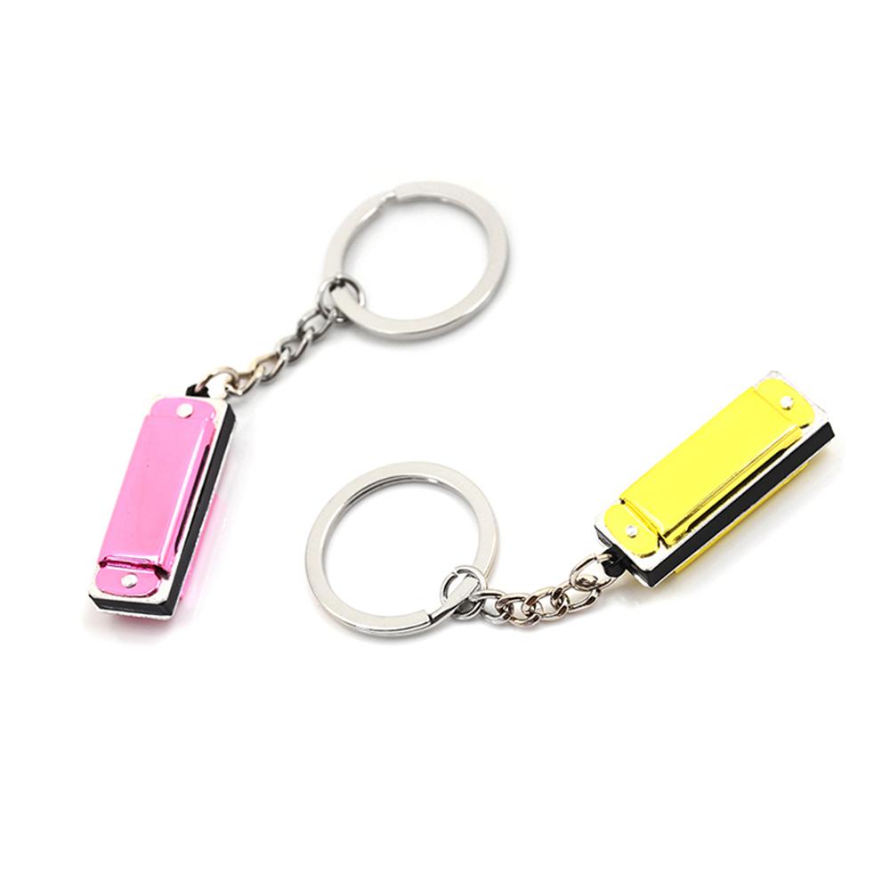 Woodwind Instruments Bag Pendant Harmonic Keyring Hanging Pedants Keys Holder Harmonica Keychain
