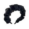 Retro High Skull Imitation Pearl Headband Anti-Slip Design Ribbon Decor Hair Hoop Retro Charm Hair Accessory