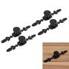 4PCS Ornate Drawer Pulls Black Cabinet Knobs Vintage Cabinet Handles Bedroom