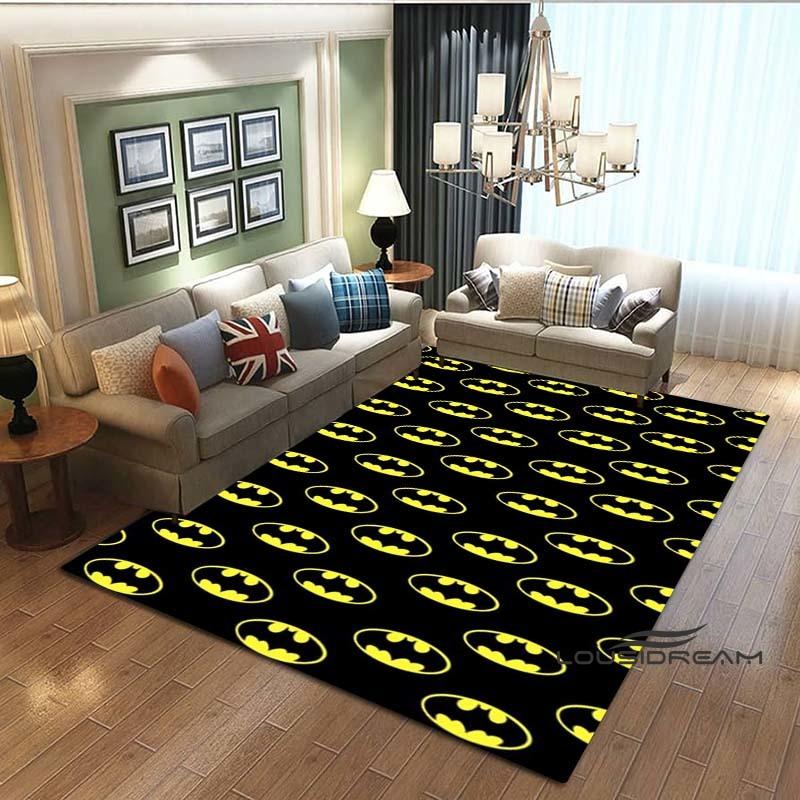 

3D-Printed DC Batman Cartoon-Themed Rug — Suitable for Living Rooms, Bedrooms, Kids Rooms, Home Decor, and Dressing Rooms001 60x90cm