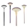 Fan-Shaped Brush for Soft Facial Application: Highlighter, Foundation, and Face Brightening Brush