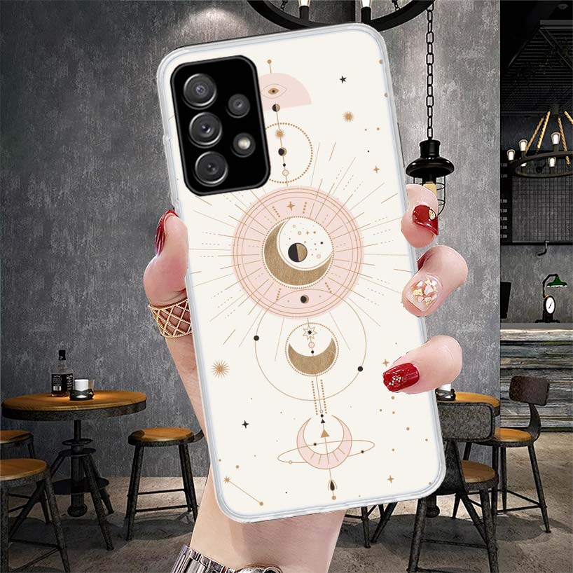Moon Mystery Totem Witche Soft Phone Case For Samsung Galaxy A13 A14 A15 A16 A17 A53 A54 A55 A56 A57 A33 A34 A35 A36 A37 A23 A24
