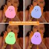 New! Cute Smile Pear Shape Silicone Led Night Light Usb Charging Color-changing Eye Protective Bedside