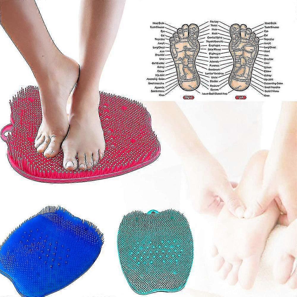 Foot Cleansing Brush: Acupoint Massage Scrubber for Shower Bathing - Perfect for Plantar Massager Use