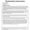 Inductive Hour Meter Waterproof Tachometer Digital Speedometer Replaceable Battery Tachometer for Mower Tractor Chainsaw