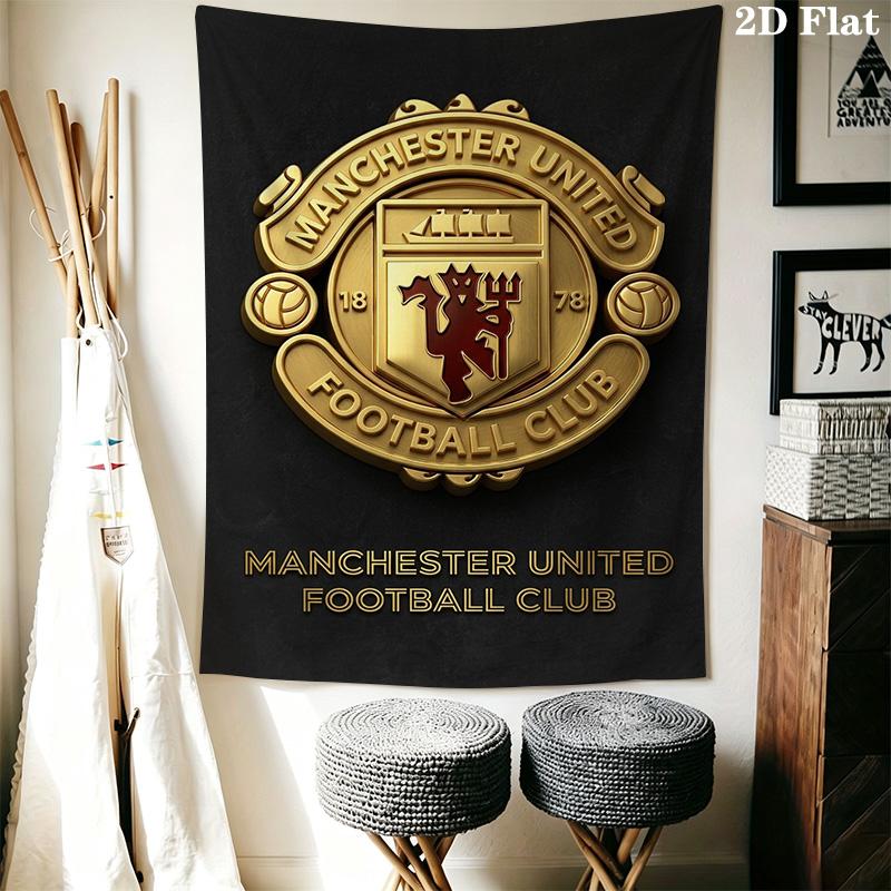 Manchester Football Club Crest Bedding 1 Duvet Cover 2 Pillowcase Without Core Bedding Set Soft And Comfortable Christmas Birthday Gift