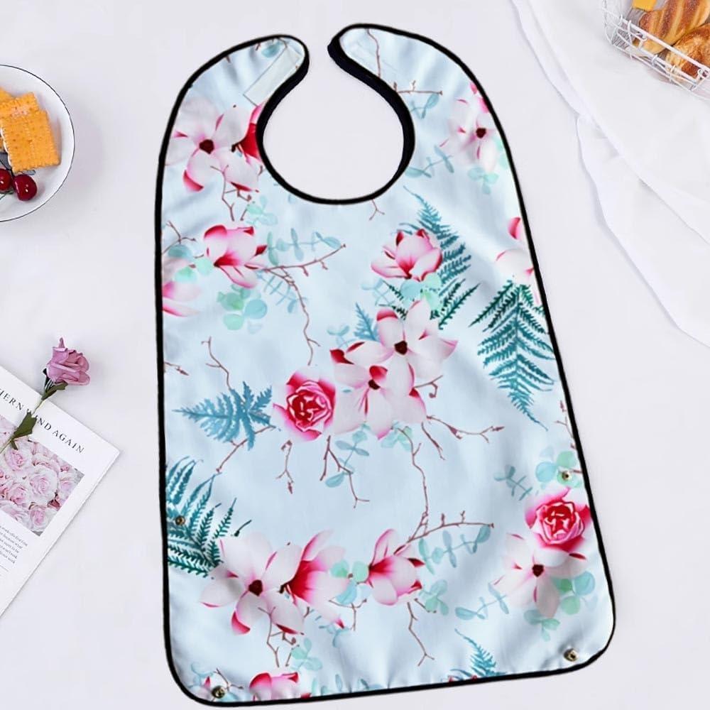 Hiliboom Waterproof Adult Dining Apron Caregiver Durable 3d Pocket Model