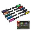 10Pcs Disposable Hair Dye Comb 10 Colors Individually Packaged Temporary Hair Chalk for Wet Dry Hair Washable Non-Damaging Instant