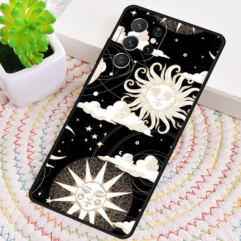 

Sun Moons Star Astrological Celestial Phone Case For Samsung Galaxy note 10 pro S26 S25 S24 S23 S22 Ultra Plus S21 FE S20 Cover Galaxy S26