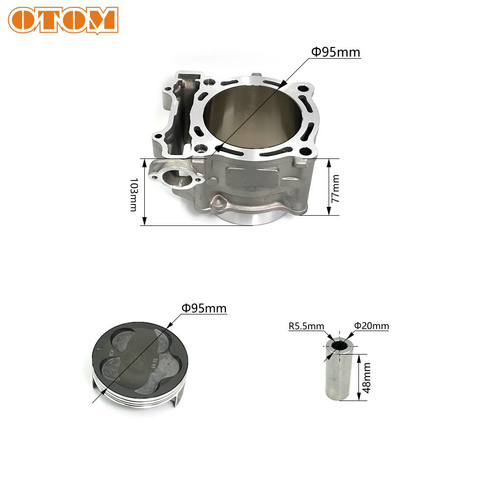 For YAMAHA 95mm Big Bore Barrel Set Motorcycle Cylinder Kit WR450F YZ450F YFZ450 ATV Air Cylinder Piston Rings Gasket Engine