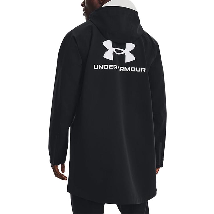 Under Armour Storm Solid Color 3-Layer Protective Hooded Jacket Men Outerwear Black 1375446-001