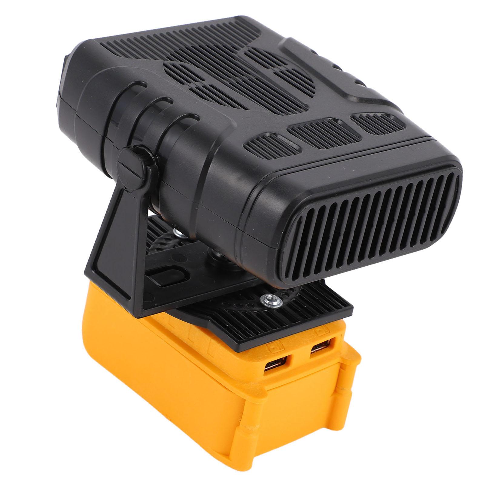 

Portable Space Heater Fit for 208 Li Ion Battery Smart Constant Temperature Electric Small Warmer 200W 2 with 2 USB Outputs