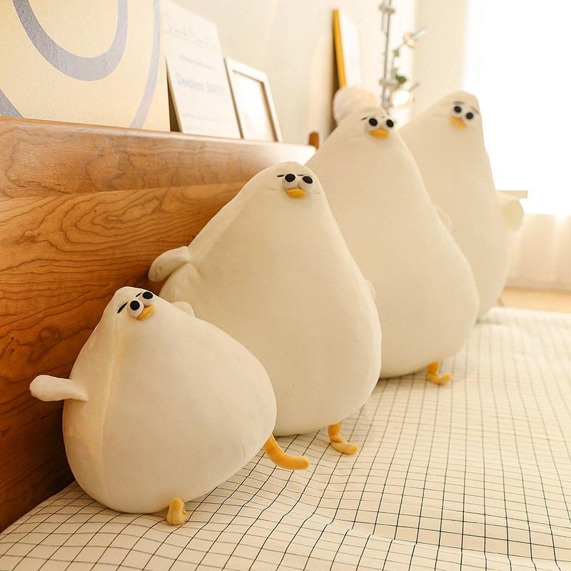 Cute And Adorable Dim-witted Seagull Plush Toy For Venting Wholesale Stuffed Toy