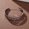 Vintage Fashion Hollow Open Witch Knot Bracelet For Women Stylish Adjustable Cuff Bangle Jewelry Gift