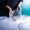 Dunzhu Ice Condensation Transparent Glass Bowl