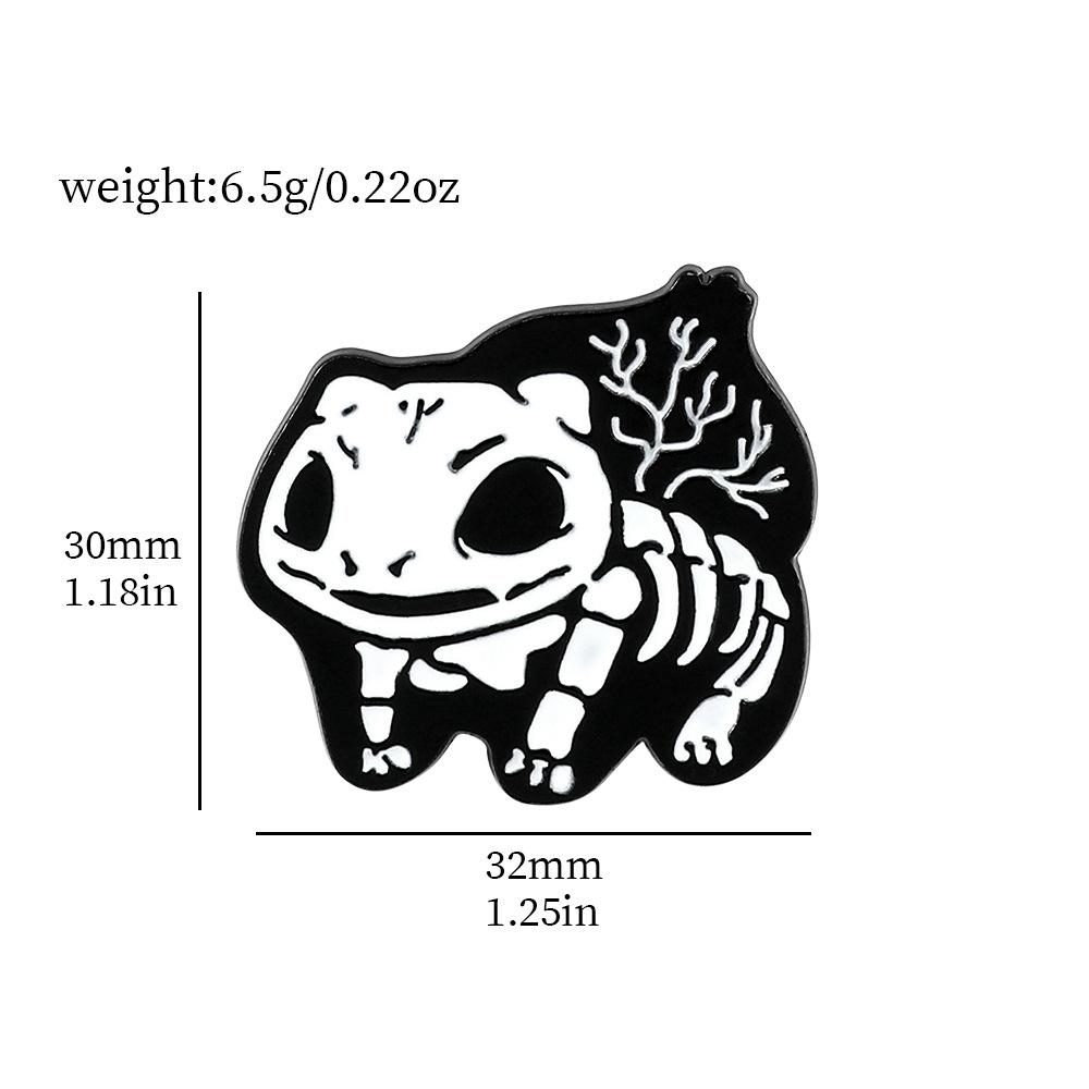 Персонализированная Креативная Брошь Покемон Череп Сквиртл Маленький Огненный Дракон Лягушка Семя Покемон Покемон