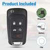 Car Key Fob Keyless Entry Remote Compatible with 2010- Chevy Cruze/Camaro/Impala/Equinox/GMC Terrain/Buick Lacrosse 5 Buttons Key for OHT01060512 (1