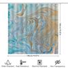 Luxury Marble Pattern Shower Curtain Waterproof Bathroom Decoration Print Home Decor Shiny Metal Gold Blue White Colorful Modern