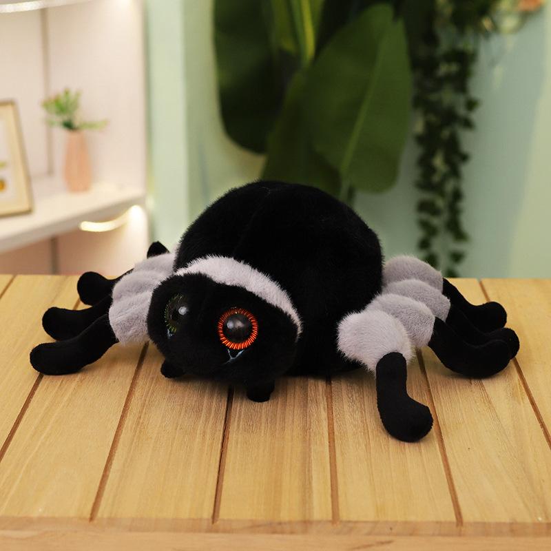 Simulation Spider Plush Toy Doll Creative Black Spider Trick Doll Ornament