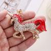 Keychain Pendant Chinese Style Rhinestones Inlaid 3D Chinese Zodiac Horse Design Key Chain Metal Charm Bags Keyring