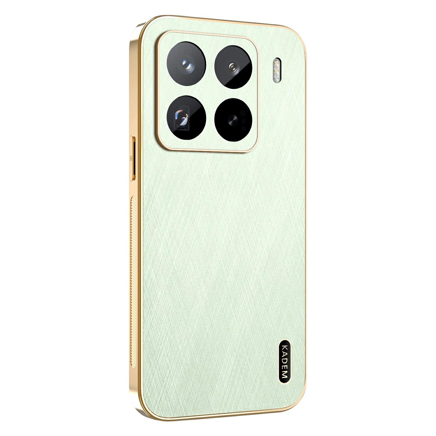

KADEM For Xiaomi 15S Pro Case Electroplating Silk Texture PU+TPU Phone Back Cover Green