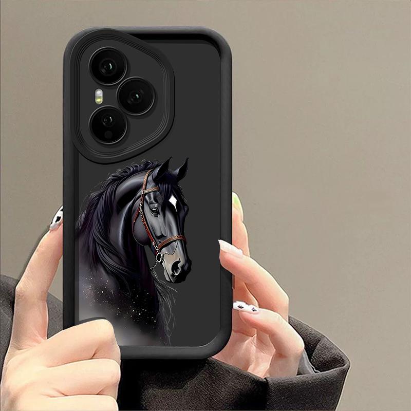 Creative Horse Pattern Phone Case For Honor 400 200 Pro Magic7 Lite X8c X9c Smart X6a X6b X6c Shockproof Soft TPU Silicone Cover