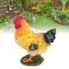 Chicken Figurine Resin Chicken Statue Garden Ornament Farm Animals Collection for Outdoor Backyard Patio Lawn Decoration