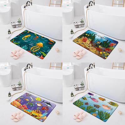 Bathroom Non-slip Absorbent Mat Toilet Shower Room Carpet Bedroom Corridor Door Mat Kitchen Carpet