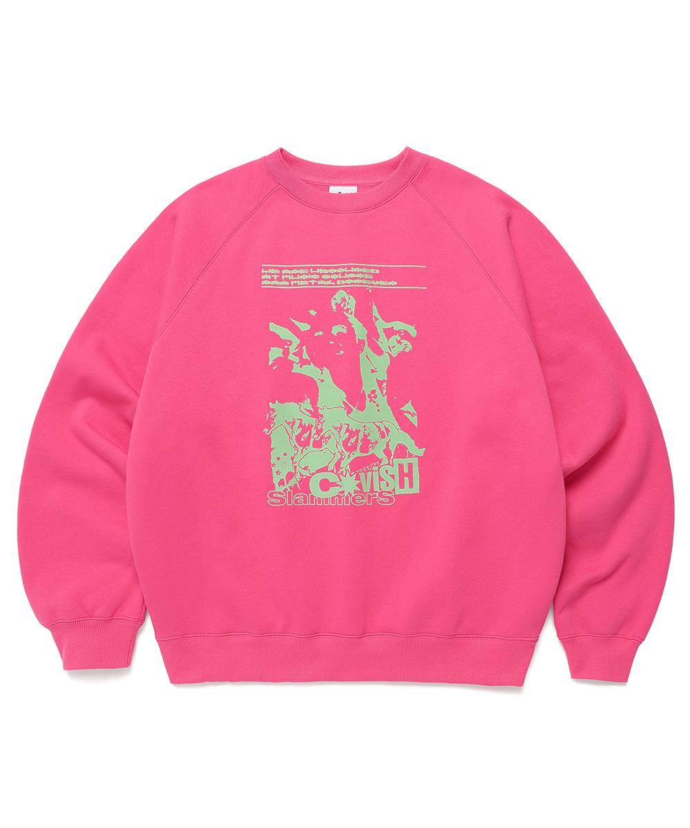 Свитшот с рукавом реглан Cabisi Crowd Розовый(Cv2Dfum444A) Pink/Fleece-Lined L