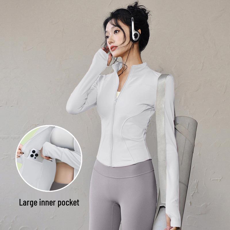 Women's Quick-Dry Slim-Fit UV-Protection Ice Silk Yoga Jacket, Summer 2025