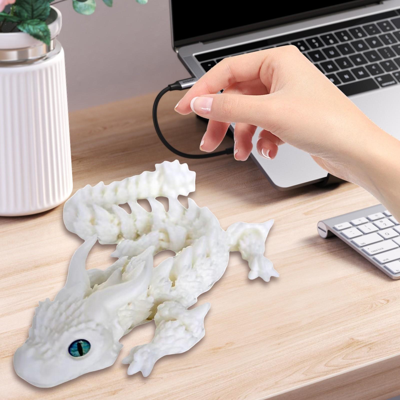 

3D-печать Модель подвижного соединения Игрушка ручной работы Украшения Креативные декоративные поделки One Size белый