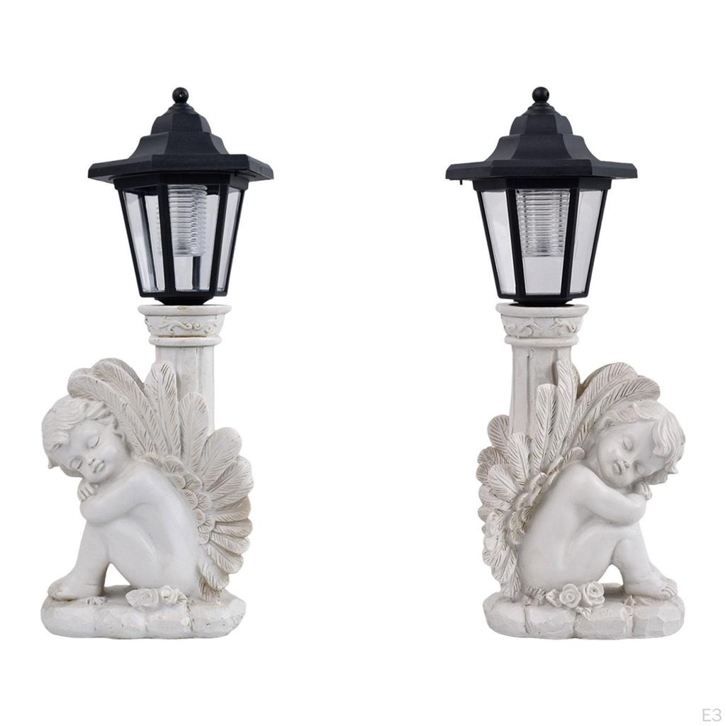 Engelfigur mit Solarlichtfunktion 5,3x5,1x14,2 Zoll Außendekoration für Geschenke