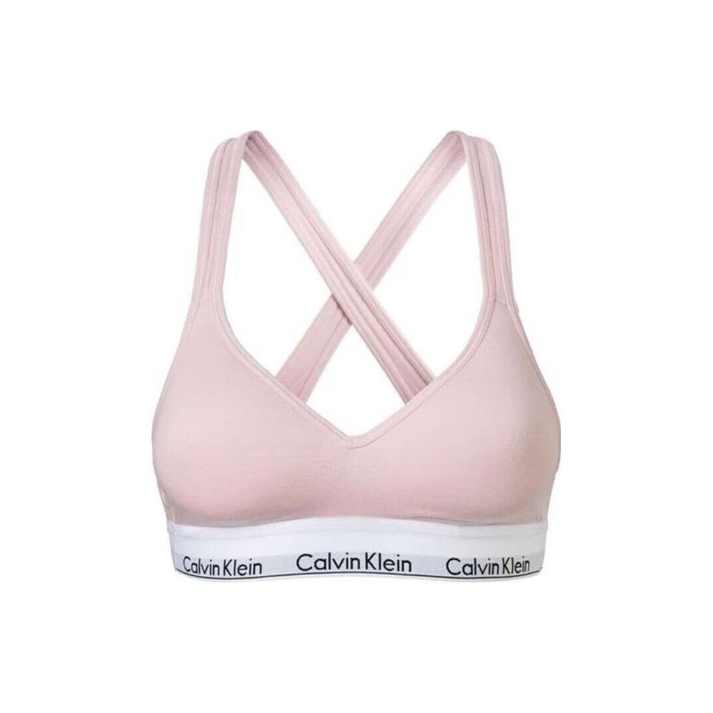 Calvin Klein Logo Letter Pattern Bra Women underwear Pink QF1654E-2NT