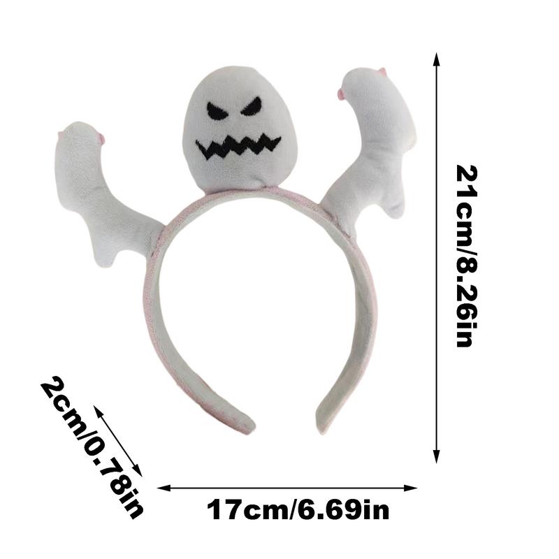 Halloween Ghost Headband Spooky Party Ghost Hairband Cosplay Accessory For Carnival Stage Role Playing Haunted House