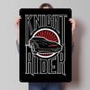 Knight Rider Print Tinplate Posters Customizable Wall Art Retro Vintage Metal Tin Signs for Desk Decor Home Decorations House