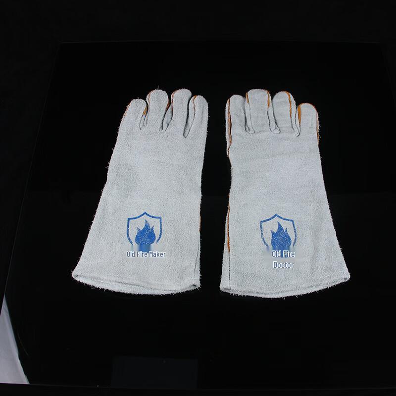 Tingbai Extended Double Layer Cowhide Welding Gloves
