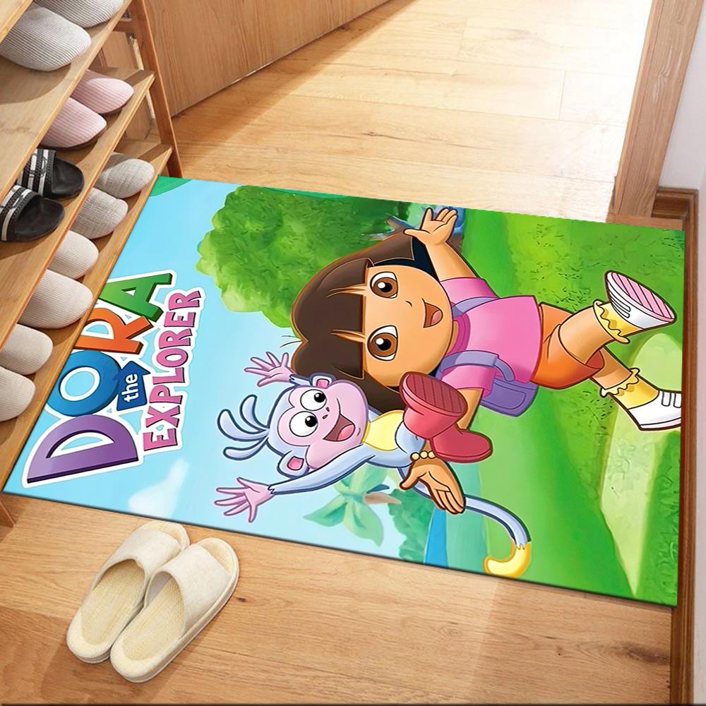 Dora Explorer Floor Rug Office Rug Design for Living Rooms Entryway Playrooms Dining Room Anti-slip Rug Office home decor Perfect Gift for Women/Men