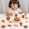 Wooden Funny Simulation Afternoon Tea And Cookie Coffee Children Toy Set