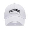 Cappellino da baseball unisex in morbido cotone con ricamo LETTERA COLORADO Regolabile Unisex Cappellini Sportivi Casual per Donne Uomini