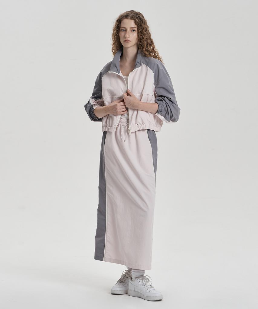 Jenyujeu Jet-Up String Long Skirt - Light Pink