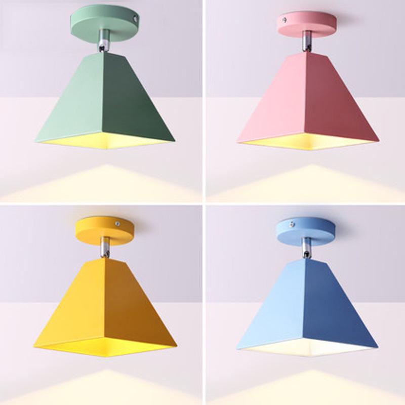 

Nordic Modern Wrought Iron Ceiling Light for Entrance or Balcony No Light Source