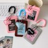 With Keychain Korean Style Card Holder Card Case Bungee Cord Student Card Cover Candy Color Love Heart Pendant ID Card Holders