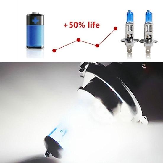 4Pcs H1 12V 55W 6000K White Xenon Gas Halogen Light Bulb Headlight Foglight