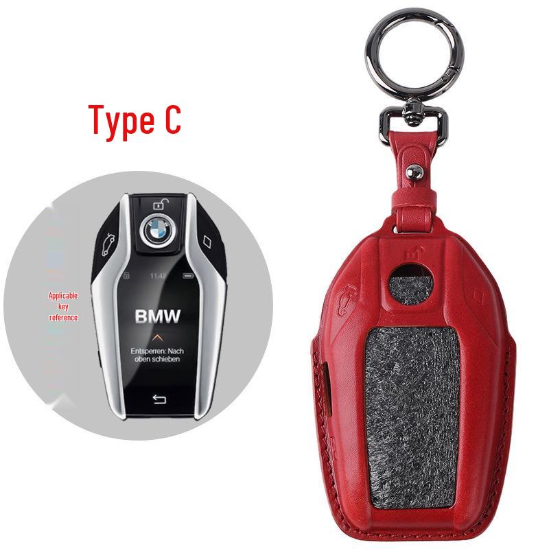 Genuine Leather Key Case for BMW 5 & 7 Series - Blade Key Compatible