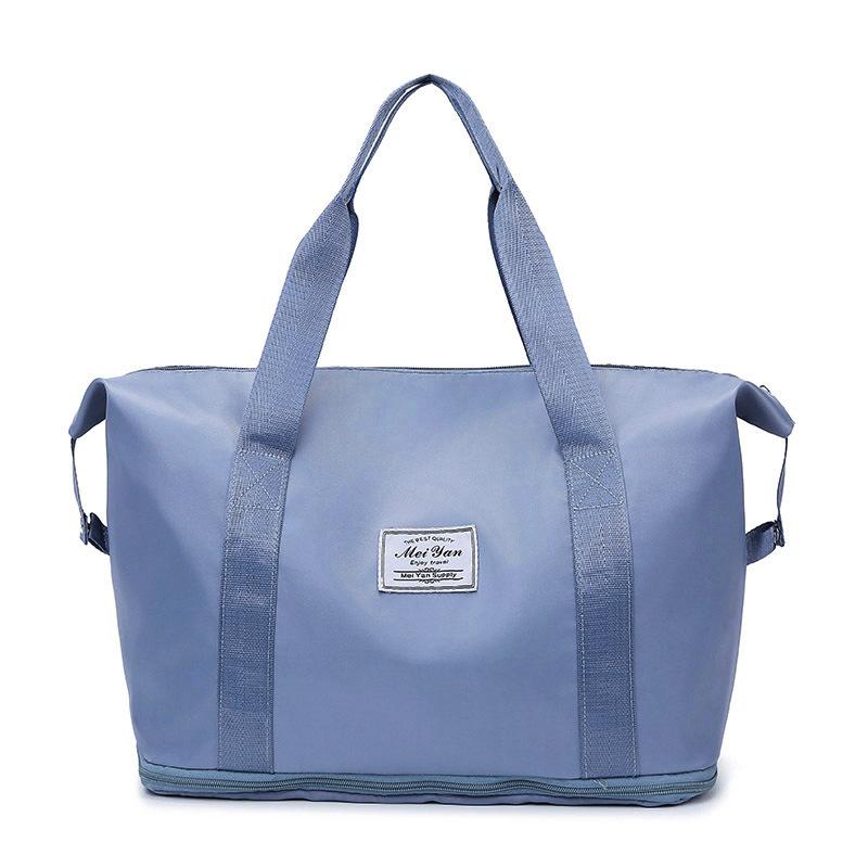 Large-capacity yoga bag, new trendy and fashionable solid color fitness bag, light and simple, pull rod luggage bag