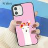 Cute Llama Alpaca Animals Cartoon Soft Phone Case Cover For IPhone 18 17 Air 16 15 14 plus 11 12 13 pro max coque Fundas