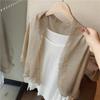Solid Color Cotton Linen Scarf Lace Edge Silk Scarf Literary Flaxen Lace Scarf  for Women
