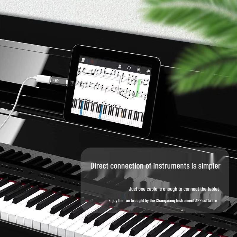Type-C To Square USB Adapter for Electric Piano Printer Interface & MIDI Connection